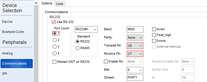 Project Wizard Communications